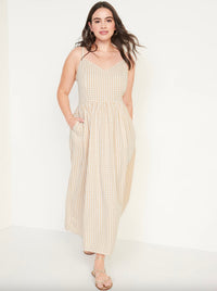 Gingham Cotton Midi Dress (S)
