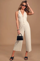 Lulus Wide Leg Linen Jumpsuit (XS)