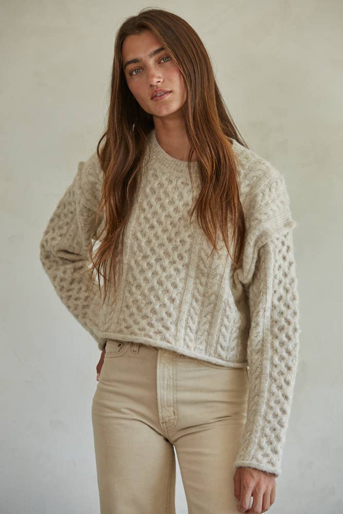 By Together Cable Knit Sweater (L)