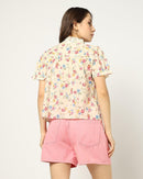 Gap Colorful Floral Lace Blouse (XL)