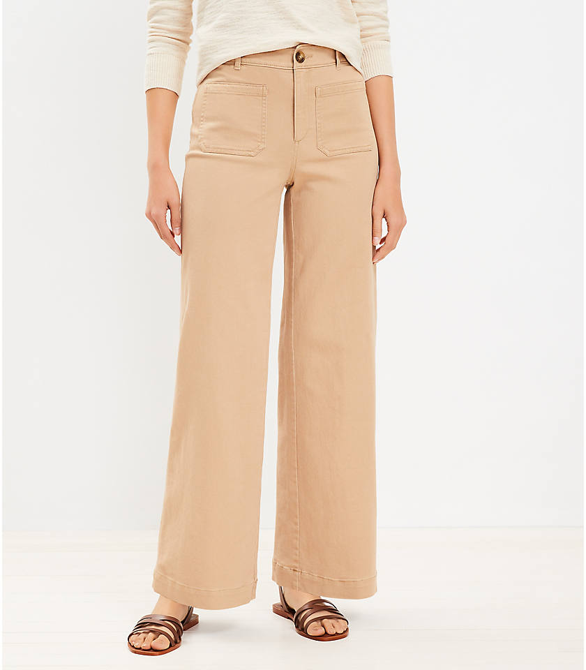 Loft Neutral Wide Leg Pants (4)