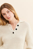 BB Dakota Chunky Henley Sweater (XS)