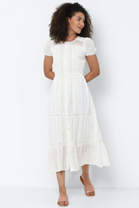 White Lace Cottagecore Dress (L)