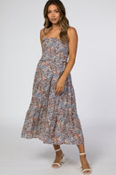 Boutique Floral Midi Dress (L)