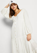 Billabong White Maxi Dress (M)