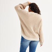 NEW Neutral Checkered Cardigan (2X)