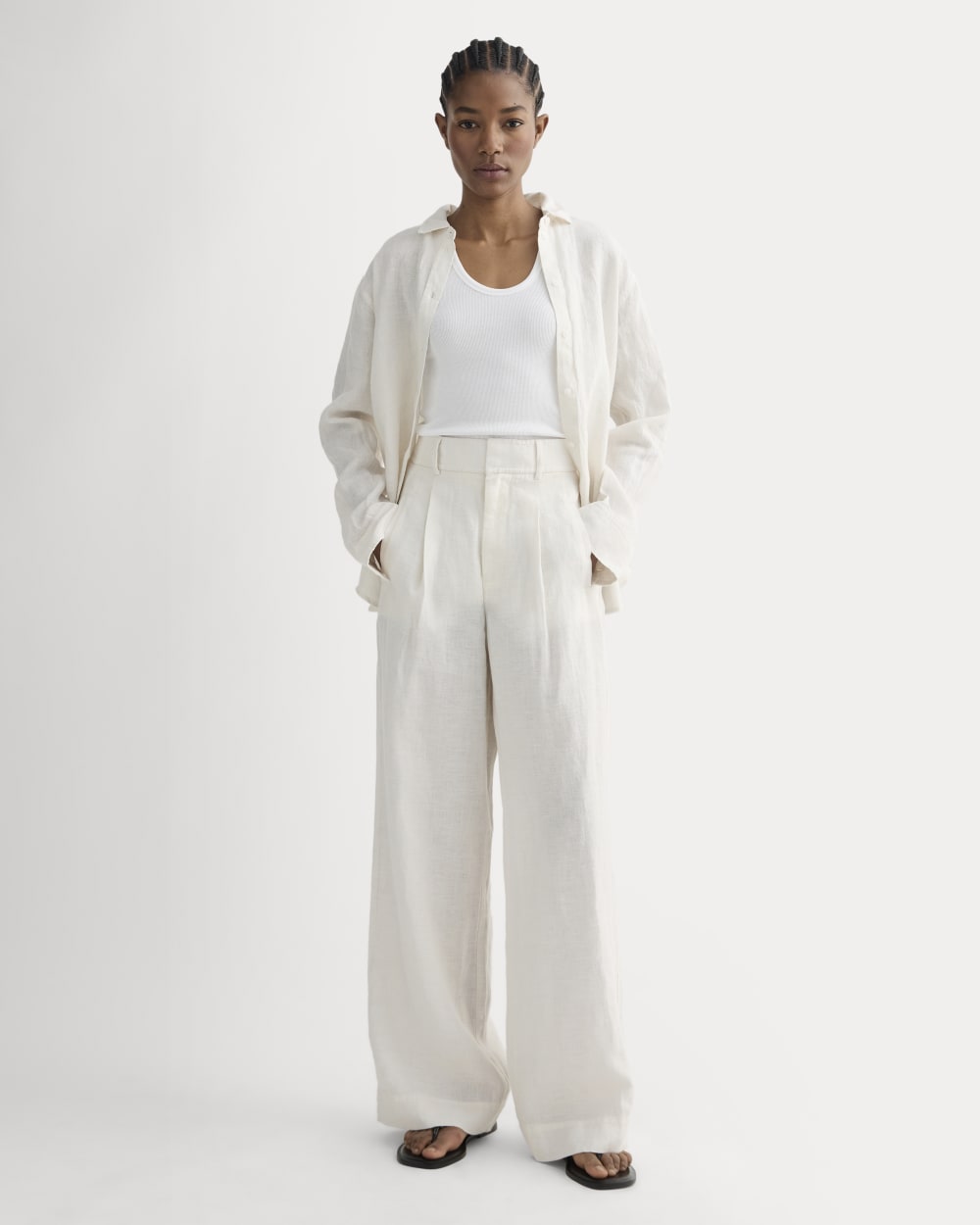 Everlane Linen Wide Leg Pants (6)