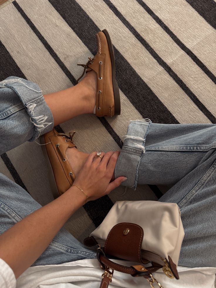 Sperry Leather Boat Shoes (6.5)