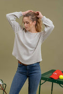 In Loom Striped Relaxed Tee (XL)