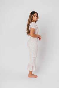 Worth Collective Floral Smocked Dress (M)