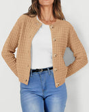 Textured Cotton Cardigan (L)