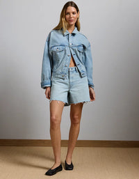 Light Wash Baggy Shorts (27)