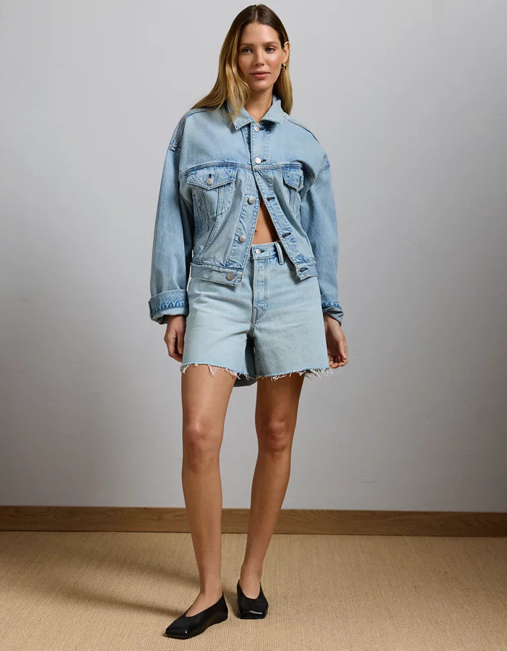 Light Wash Baggy Shorts (27)