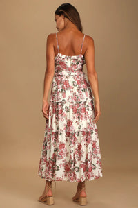 Lulus Floral Maxi Dress (L)