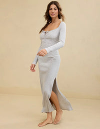 Aerie Ribbed Maxi Dress (L)