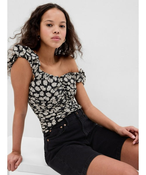 NEW Gap Floral Smocked Top (XS)