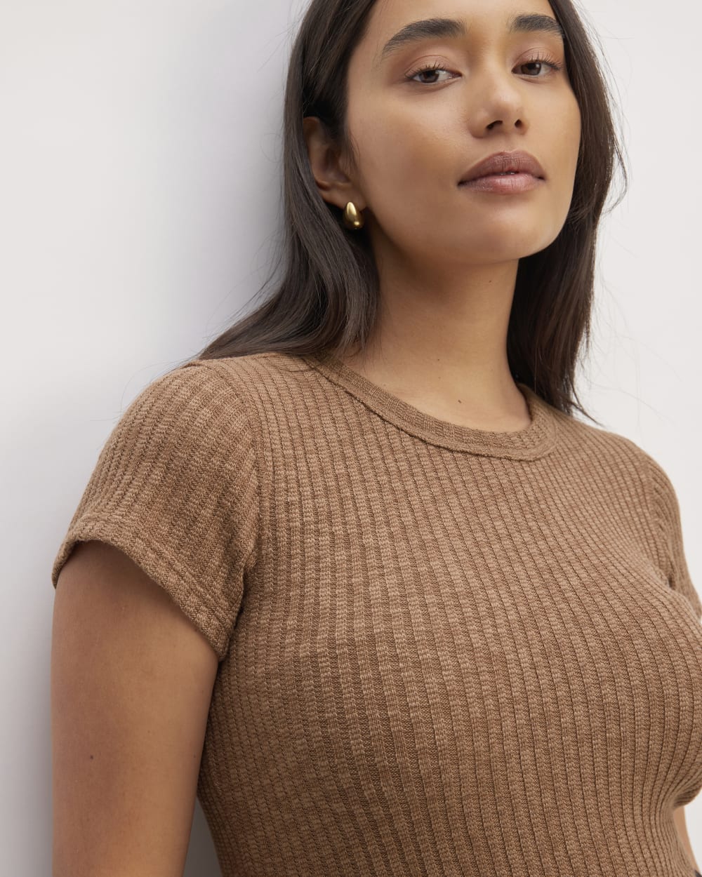 Everlane Ribbed Crewneck Tee (S)