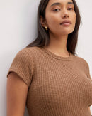 Everlane Ribbed Crewneck Tee (S)