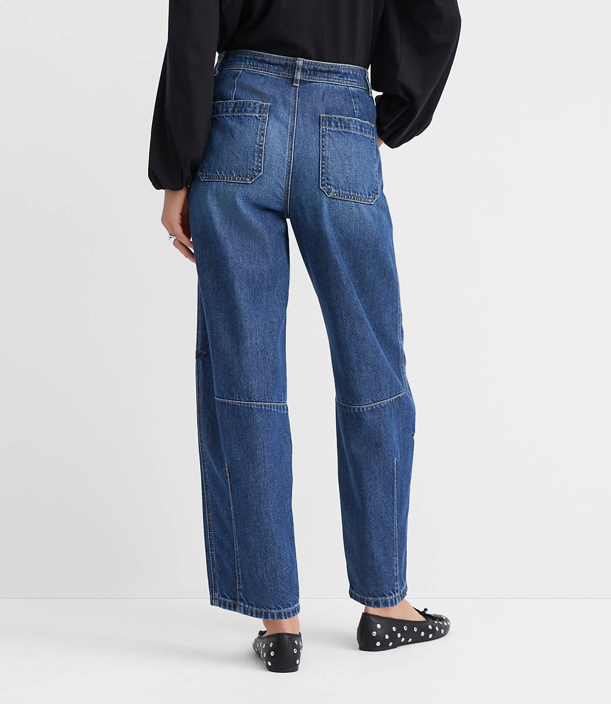Loft Relaxed Barrel Jeans (31/12)