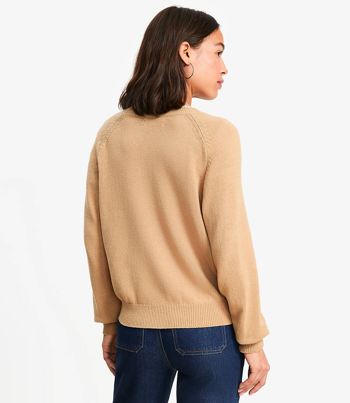 NEW Loft Neutral Cardigan Sweater (L)