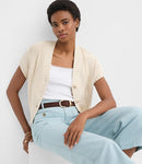 Loft Textured Cotton Cardigan (S)