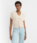 Loft Textured Cotton Cardigan (S)
