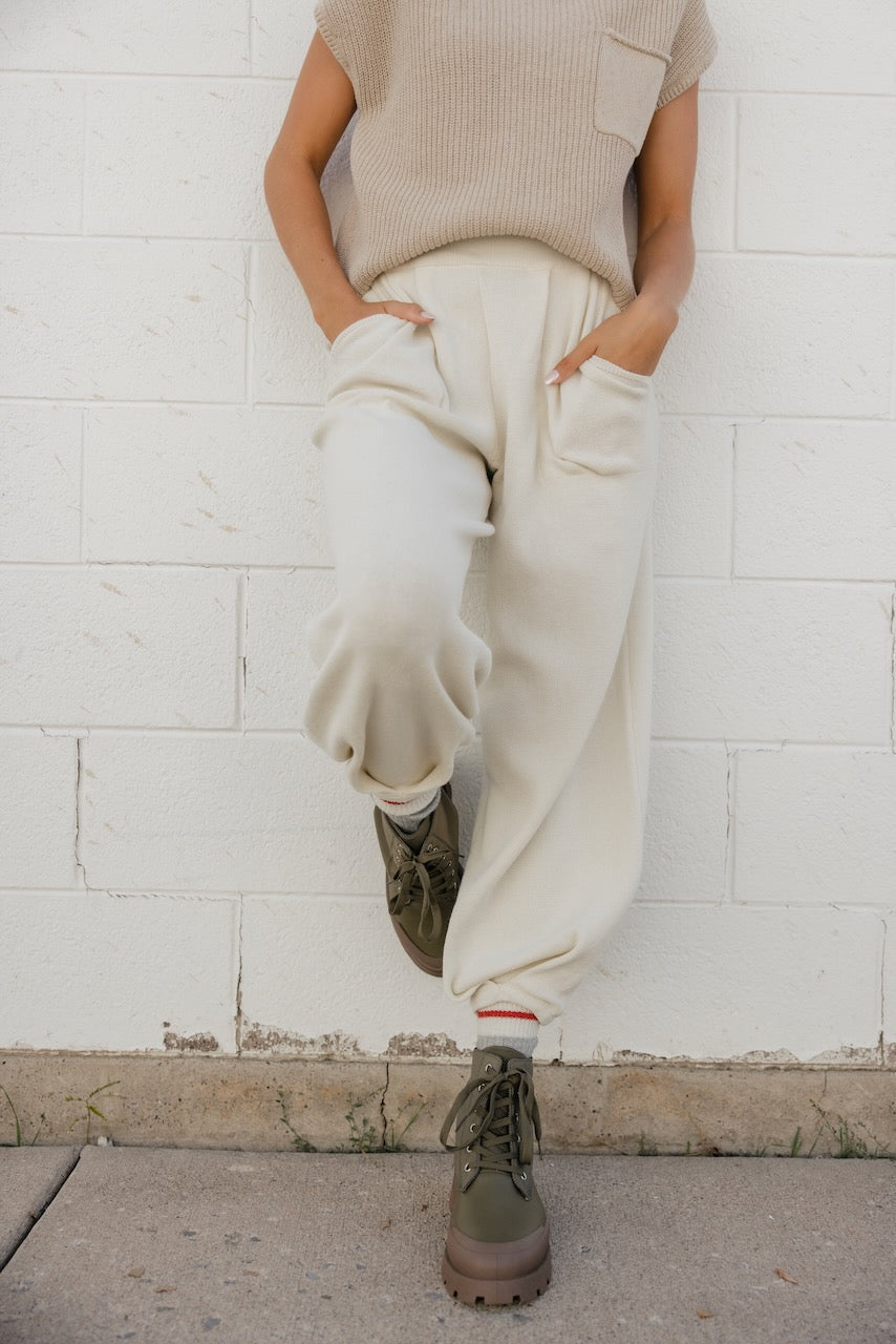 Free People Relaxed Knit Pants (M)