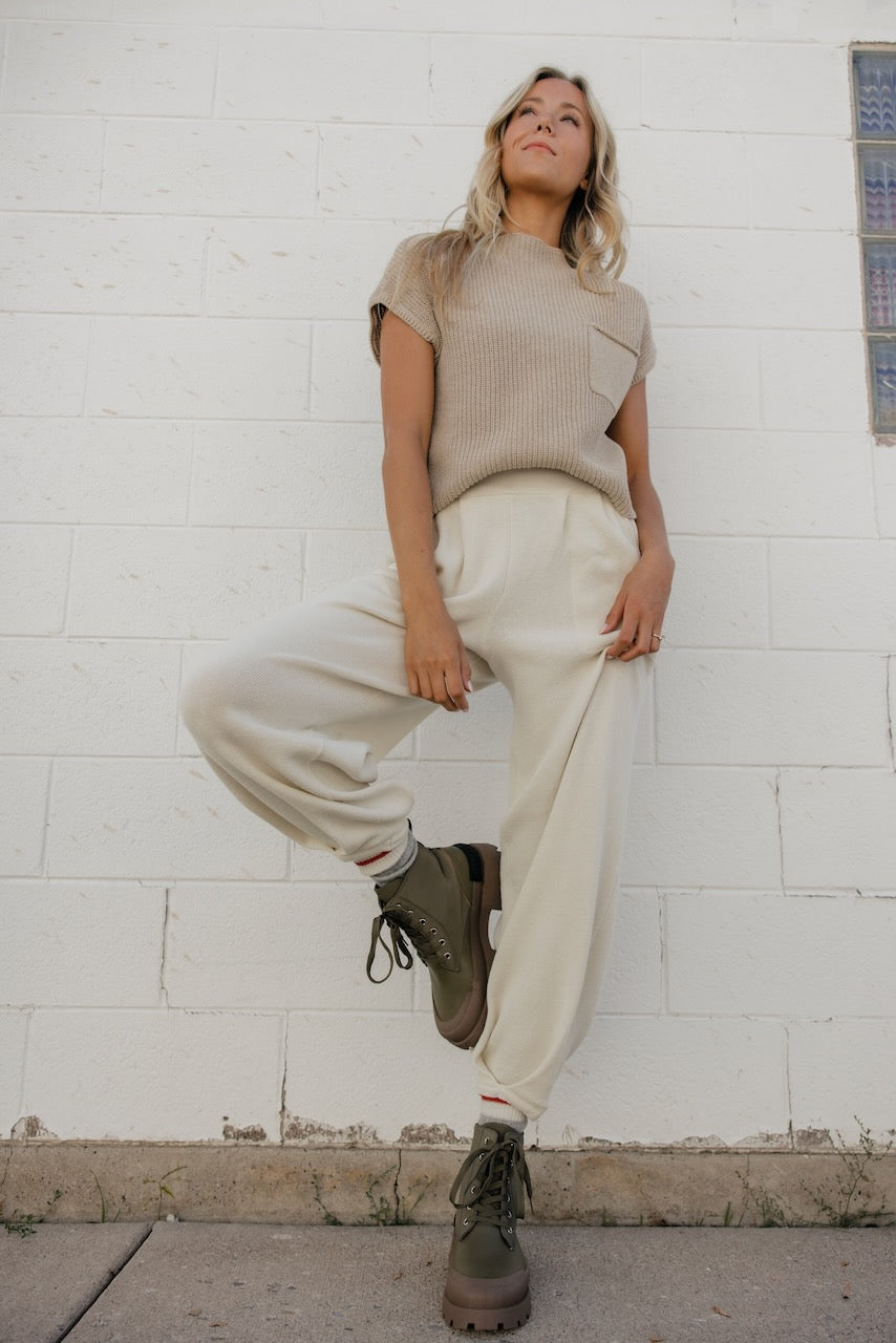 Free People Relaxed Knit Pants (M)