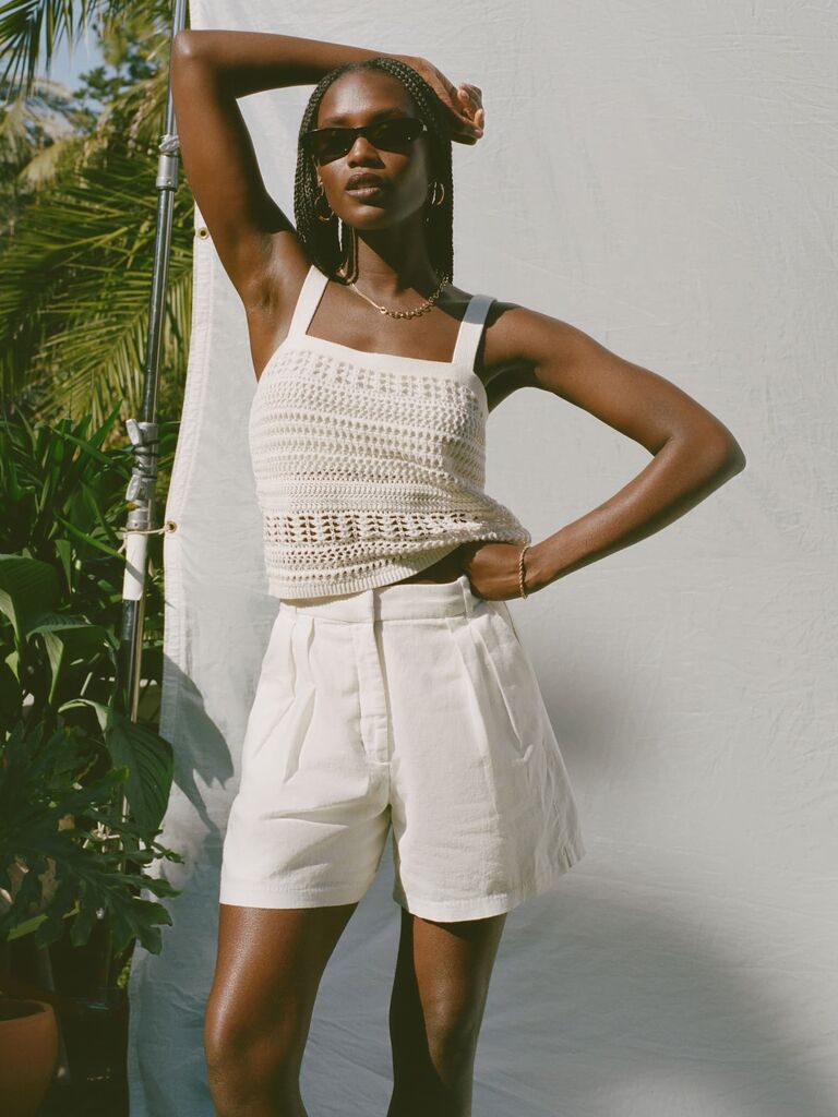 Abercrombie Linen Cotton Blend Shorts (M)