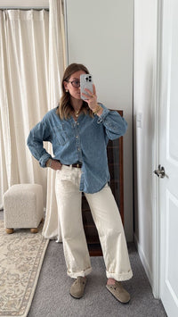 Vintage Eddie Bauer Denim Button Up (MP)