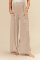 Bibi Textured Wide Leg Pants (L)