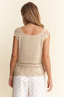 NEW Kori Crochet Cotton Top (XL)