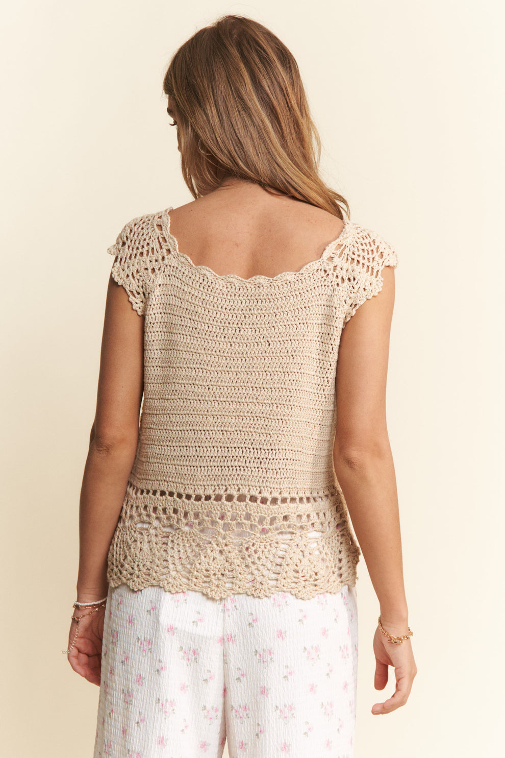 NEW Kori Crochet Cotton Top (XL)