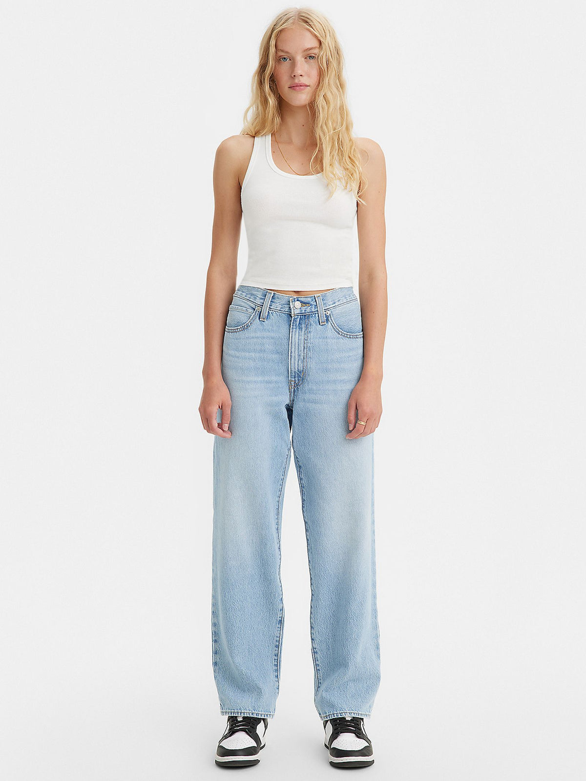 Levi's Light Wash Baggy Jeans (32)