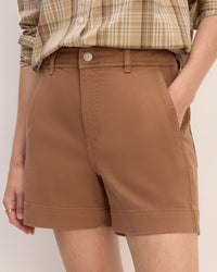 Everlane Brown High Rise Shorts (4)