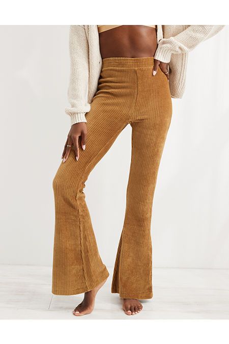 Aerie Ribbed Flare Pants (XXL)