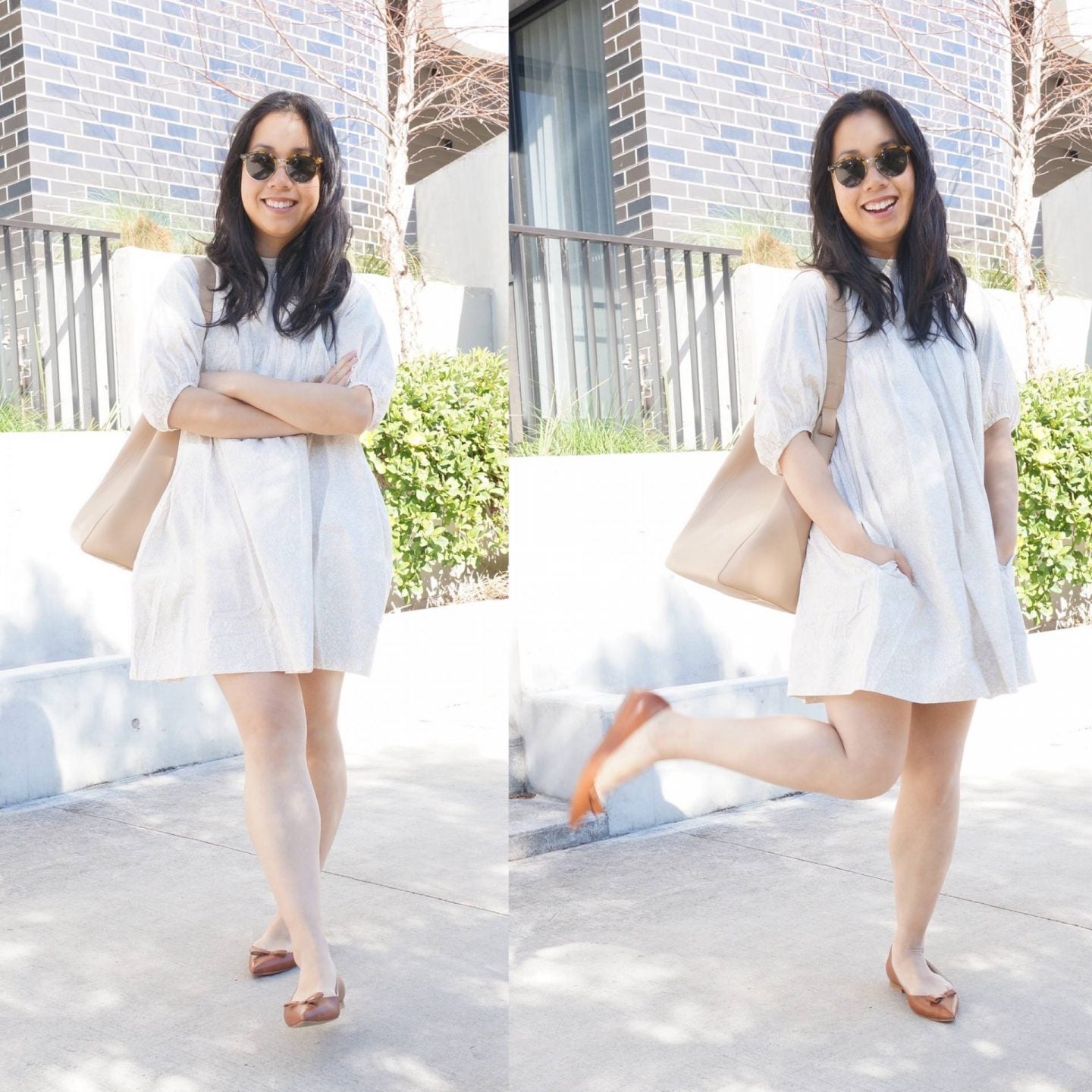 Everlane Floral Babydoll Dress (M)