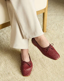 Quince Woven Leather Ballet Flats (6)