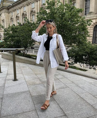 Loft Linen Button Up Shirt (S)