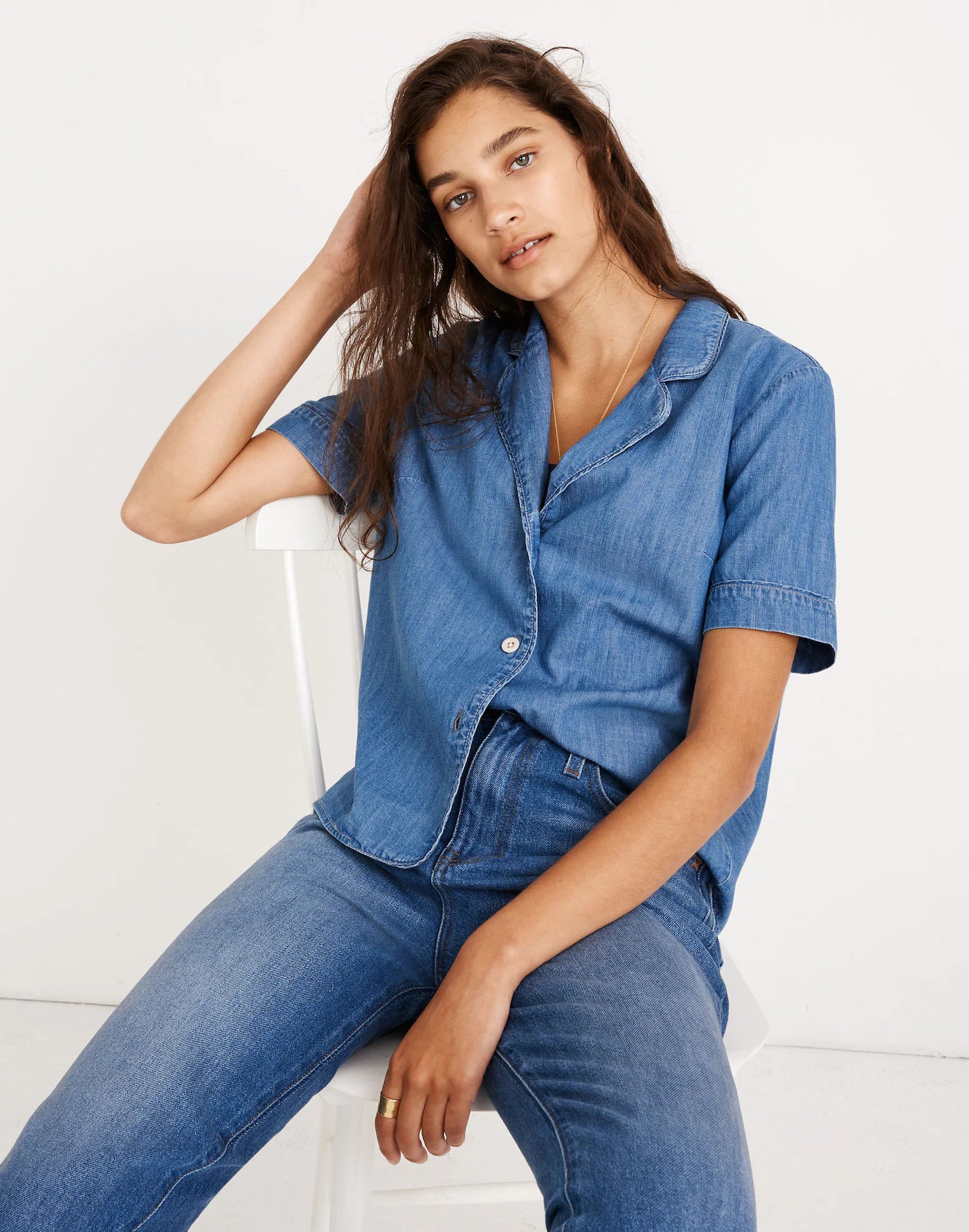 Madewell Lightweight Denim Shirt (S)