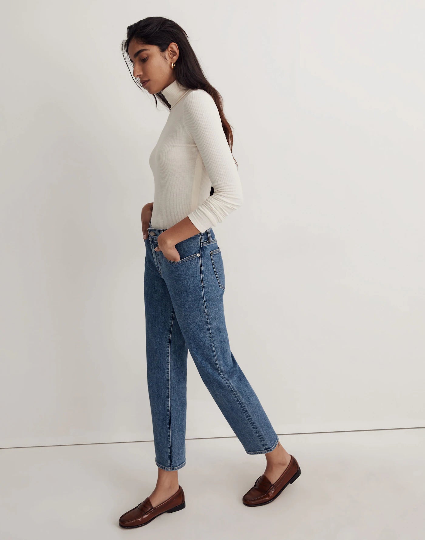 Madewell Ribbed Turtleneck Top (M)
