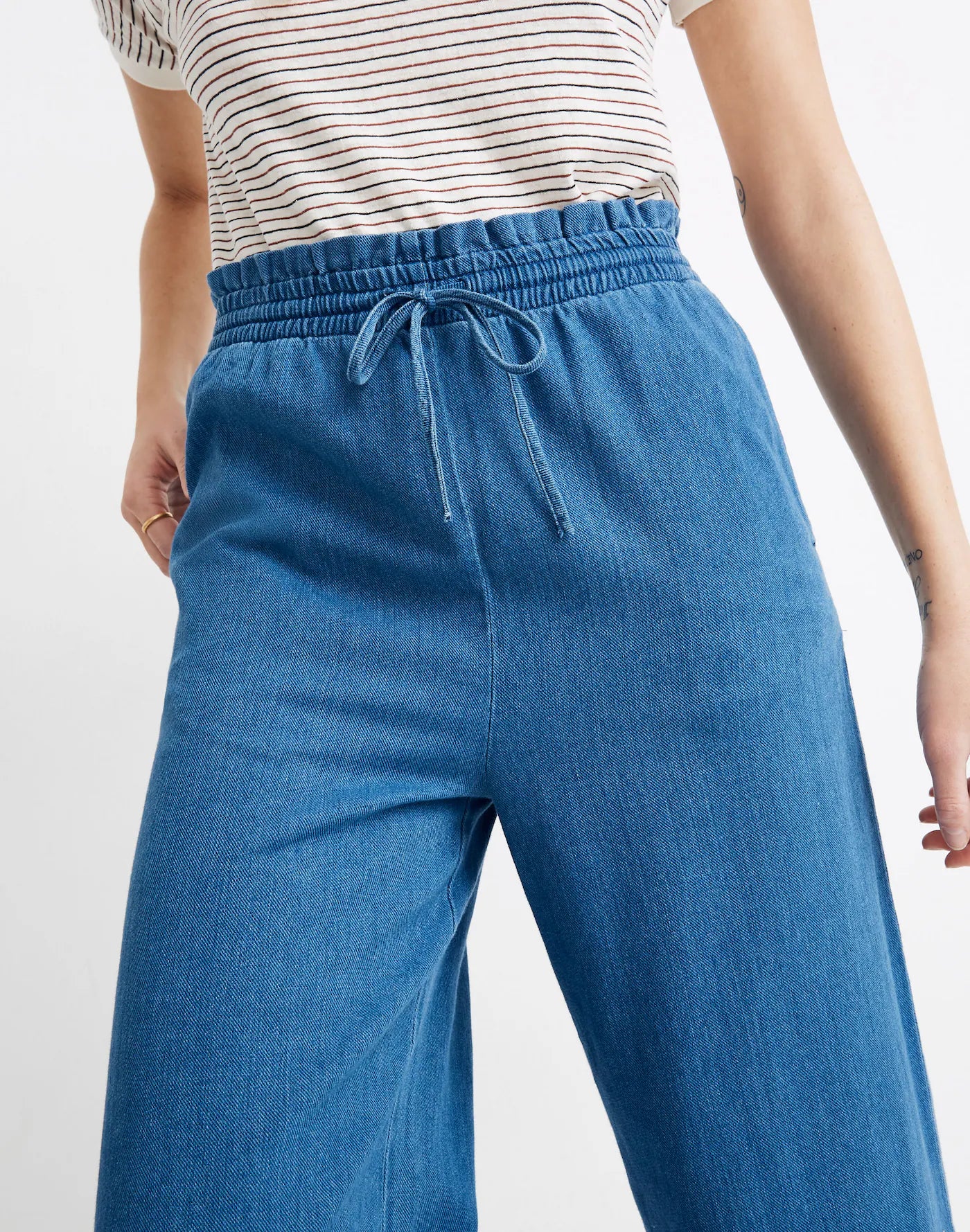 Madewell Wide Leg Denim Pants (M)