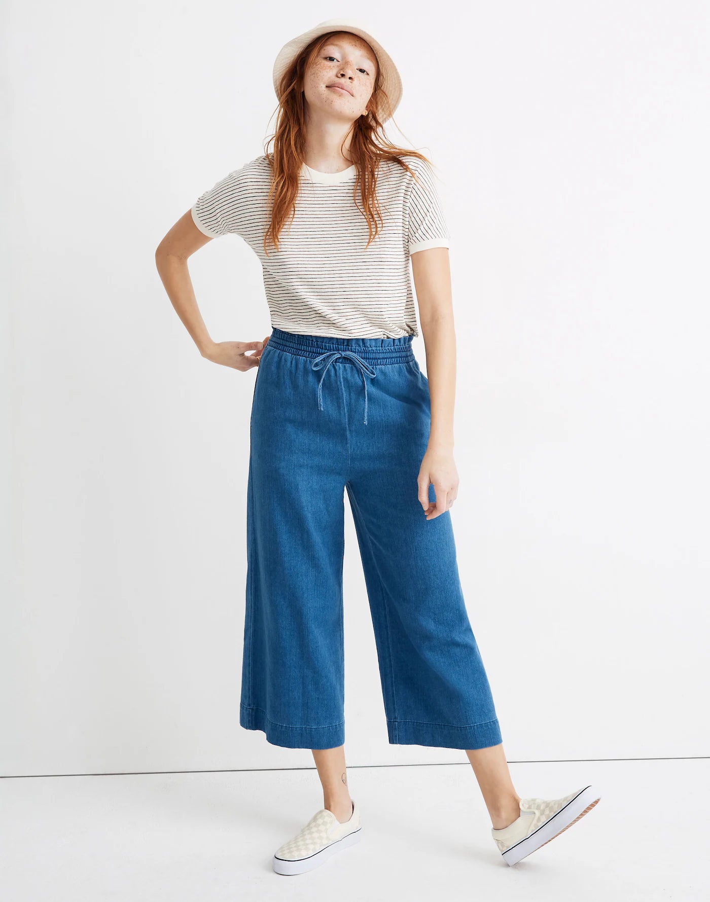 Madewell Wide Leg Denim Pants (M)