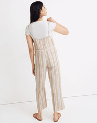 Madewell Neutral Linen Overalls (XS)