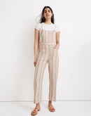 Madewell Neutral Linen Overalls (XS)