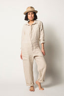 Mod Ref Straight Linen Jumpsuit (S)