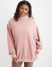 Load image into Gallery viewer, Aerie Pink Mockneck Sweatshirt (M)
