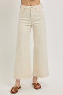 Risen Ecru Wide Leg Jeans (27)