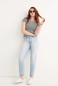 Madewell Light Wash Straight Jeans (26)