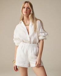 J.Crew White Linen Shorts (S)